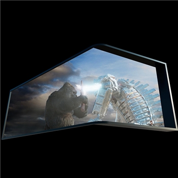 裸眼3D视频好莱坞影视特效金刚大战哥斯拉LED大屏L折幕网红大屏