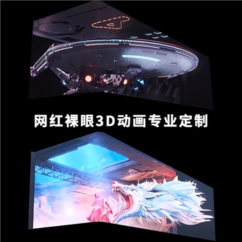 裸眼3D定制裸眼3D动画制作3D视频裸眼3D视频制作网红打卡视频